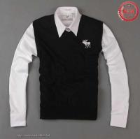 heren abercrombie and fitch v-hals vest-stil truien zwart Mooie Prijs mbk1a487